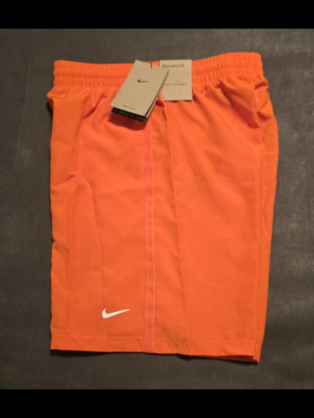 Nike Boys Lg Orange Athletic Shorts